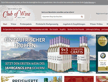 Tablet Screenshot of club-of-wine.de